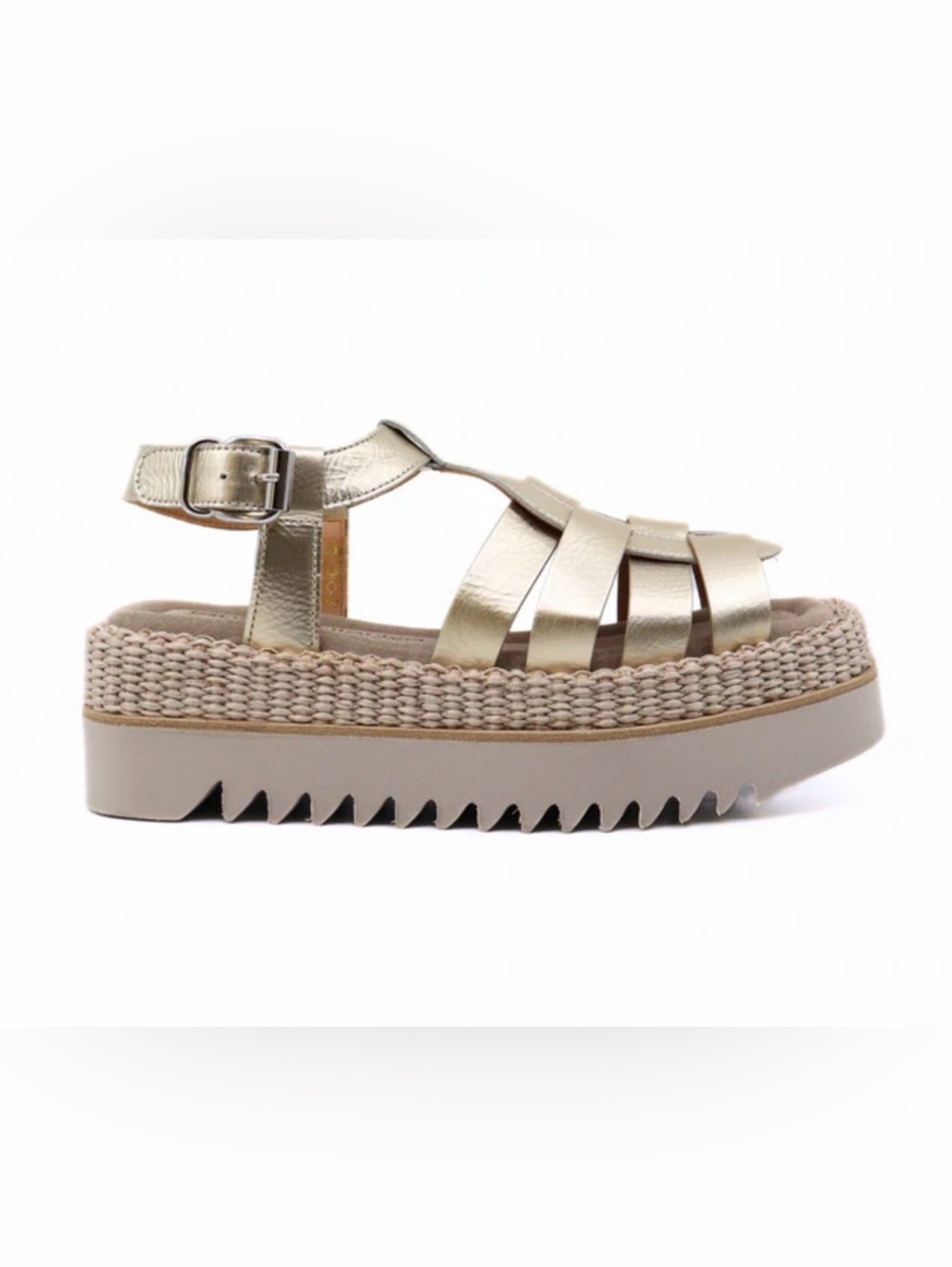 Laura Bellariva Rafia Corda Dust Platino Ivory Size 39 US 8.5/9